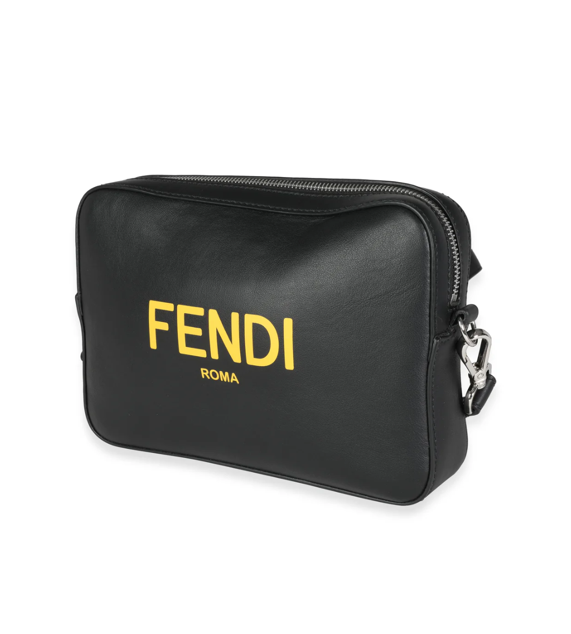 FENDI Camera Case Black Leather Medium