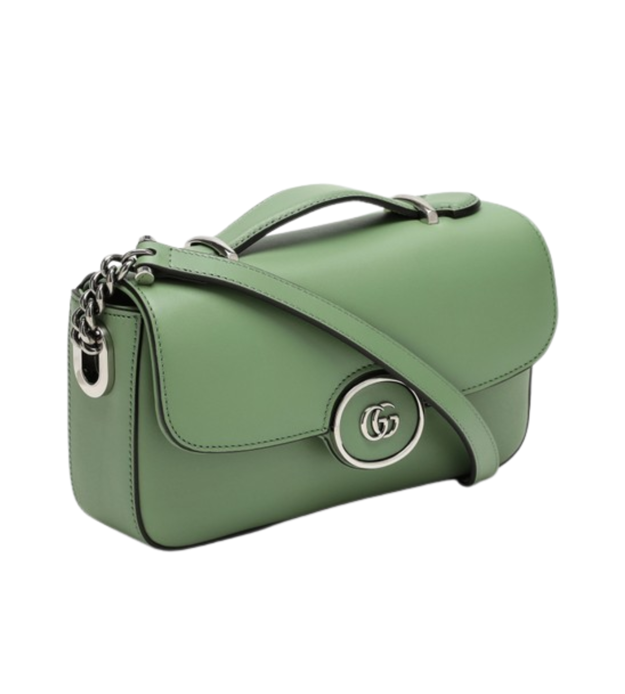 GUCCI Petite GG Green Leather Bag