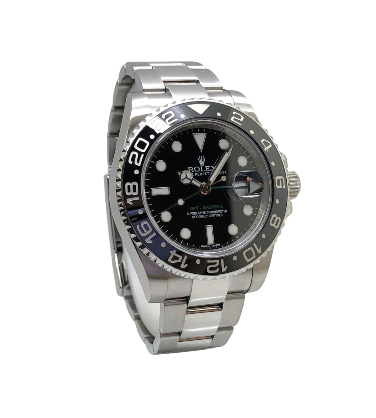 ROLEX GMT Master II 40mm Stainless Steel Black Dial