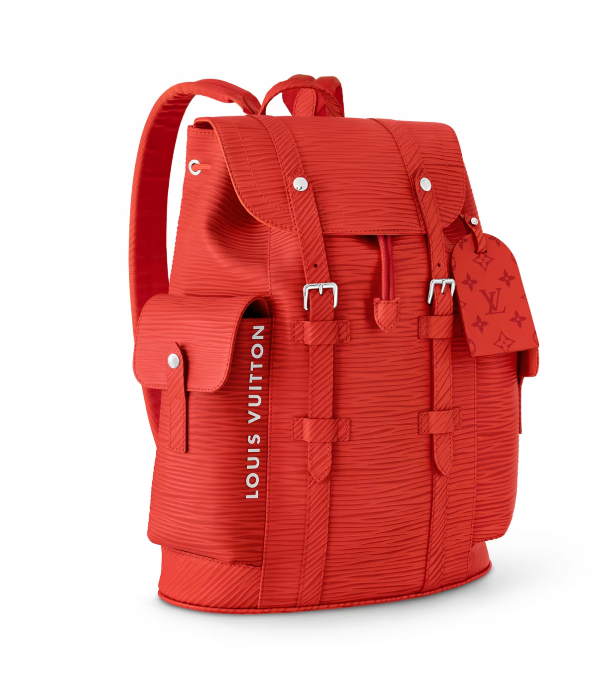 LOUIS VUITTON Christopher Red Epi MM Backpack