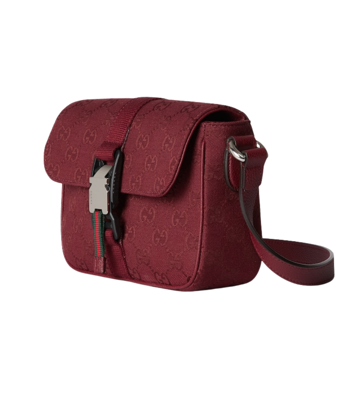 GUCCI GG Canvas Mini Shoulder Bag in Red