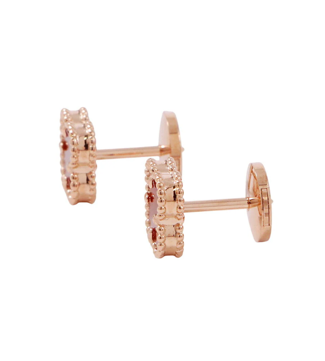 Van Cleef & Arpels Sweet Alhambra 18K Pink Gold Earrings