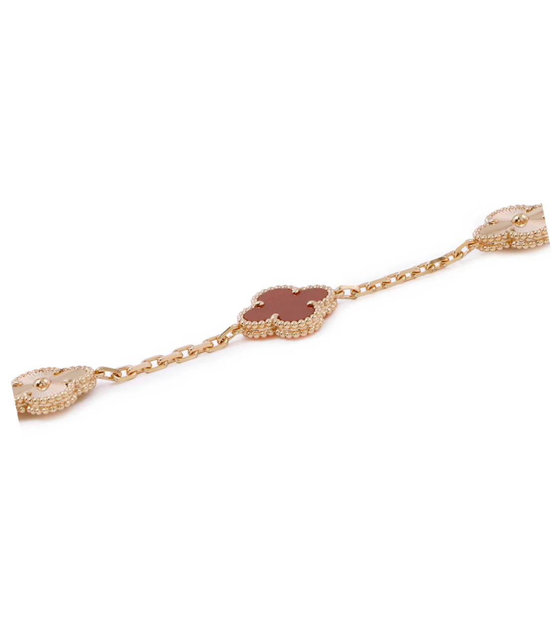 Van Cleef & Arpels Alhambra 5 motifs Pink Gold Bracelet