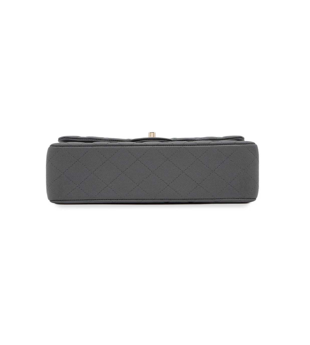 CHANEL 25 Matelasse Double Flap Gray Caviar Leather