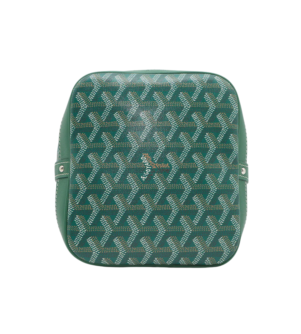 GOYARD Petit Flo Green Bucket Bag