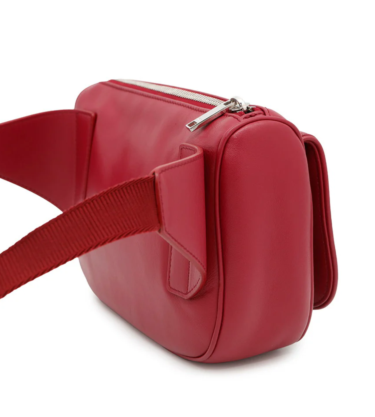 DIOR Galaxy Saddle Red Leather Crossbody Bag