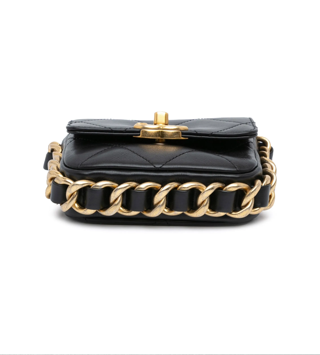 CHANEL Matelasse Flap Calf Leather Mini Shoulder Bag