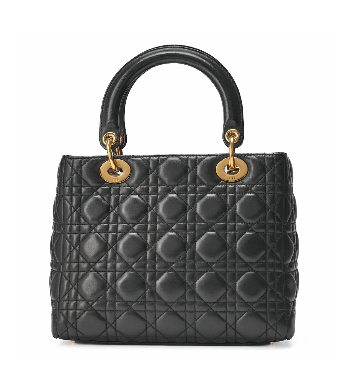 DIOR Lady Dior Cannage Black Lambskin