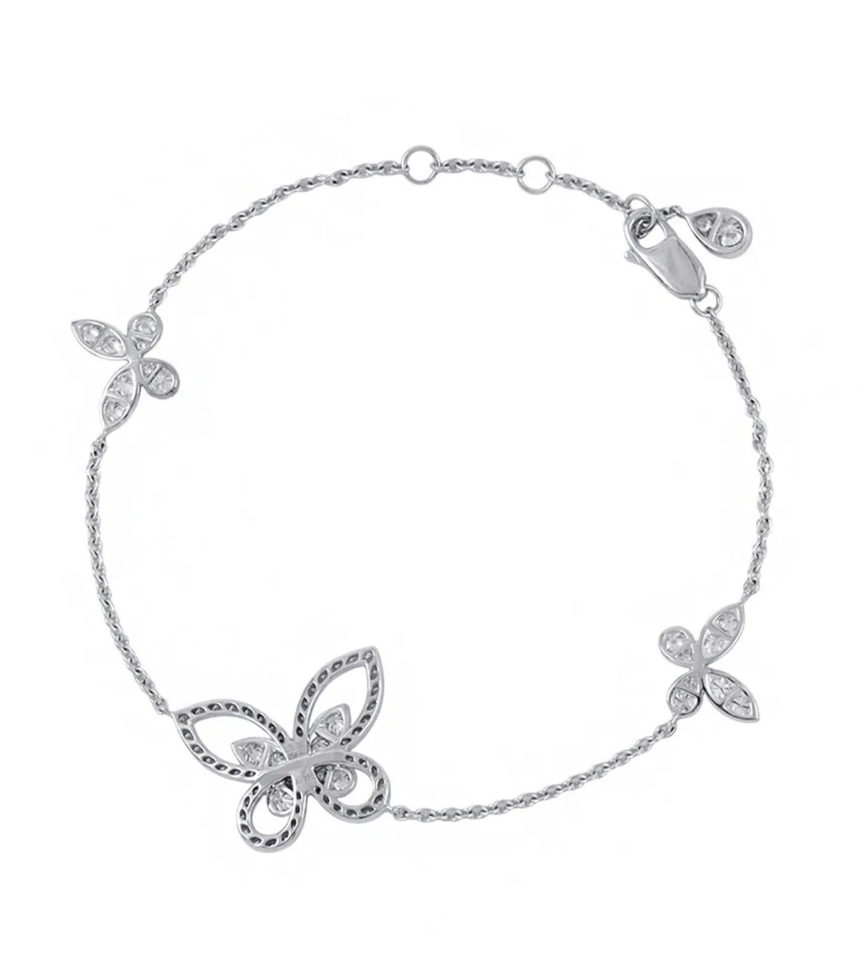 GRAFF Butterfly Diamond Bracelet 18K White Gold