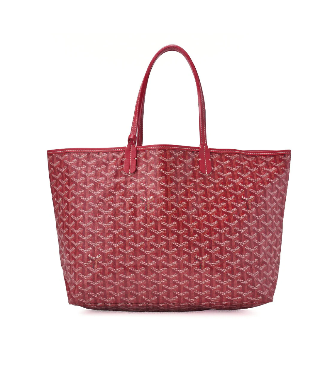GOYARD Saint Louis PM Tote Bag in Red