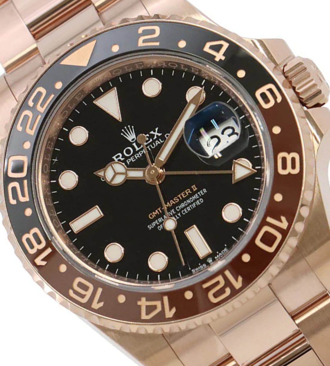 ROLEX GMT Master II 40mm Everose