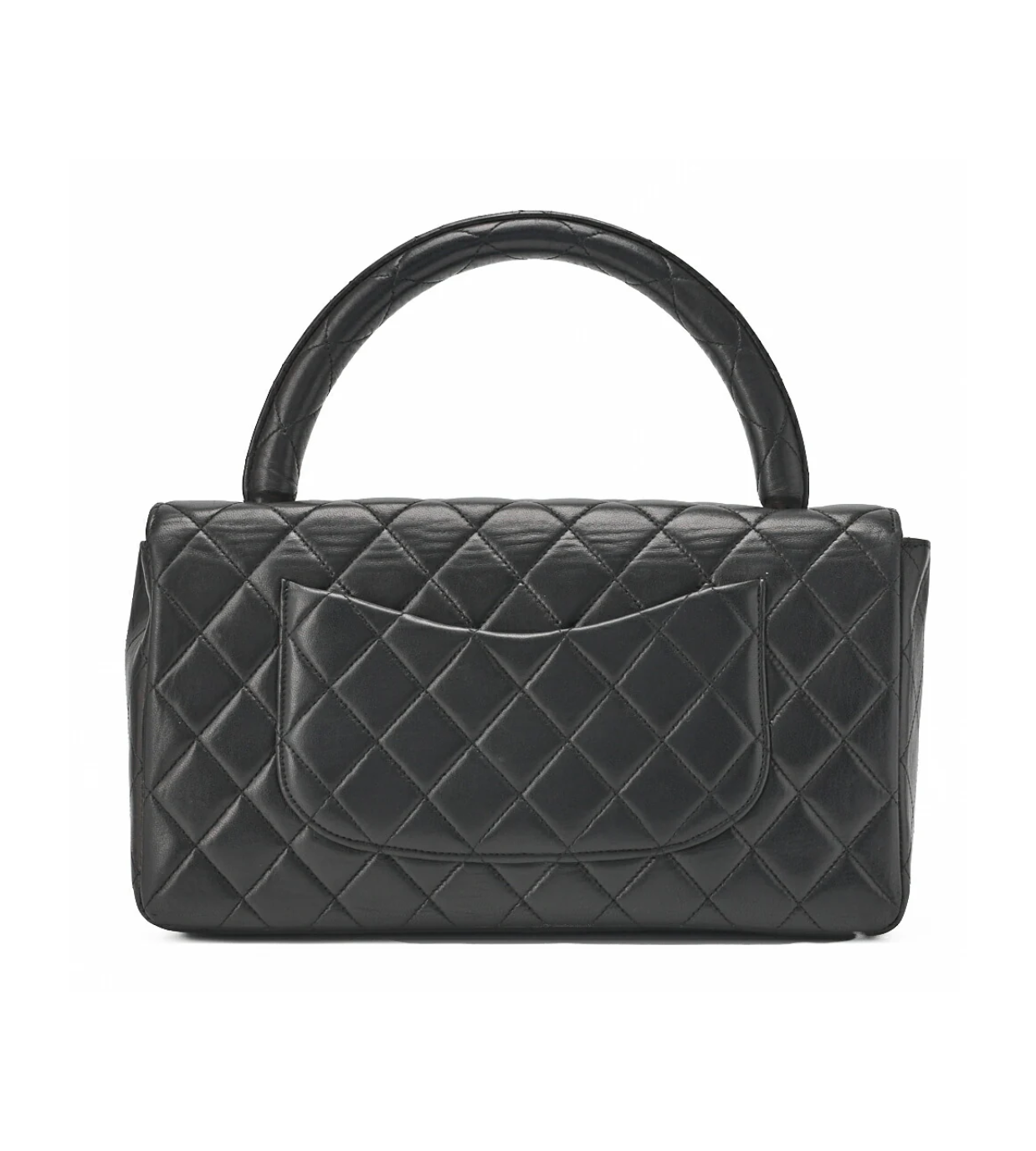 CHANEL Matelasse Coco Parent and Child Lambskin Black Handbag