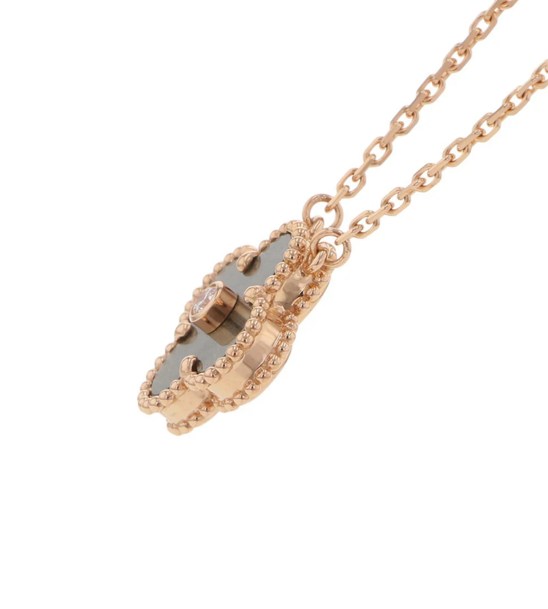 Van Cleef & Arpels Alhambra 2023 Holiday Collection 18K Pink Gold Necklace