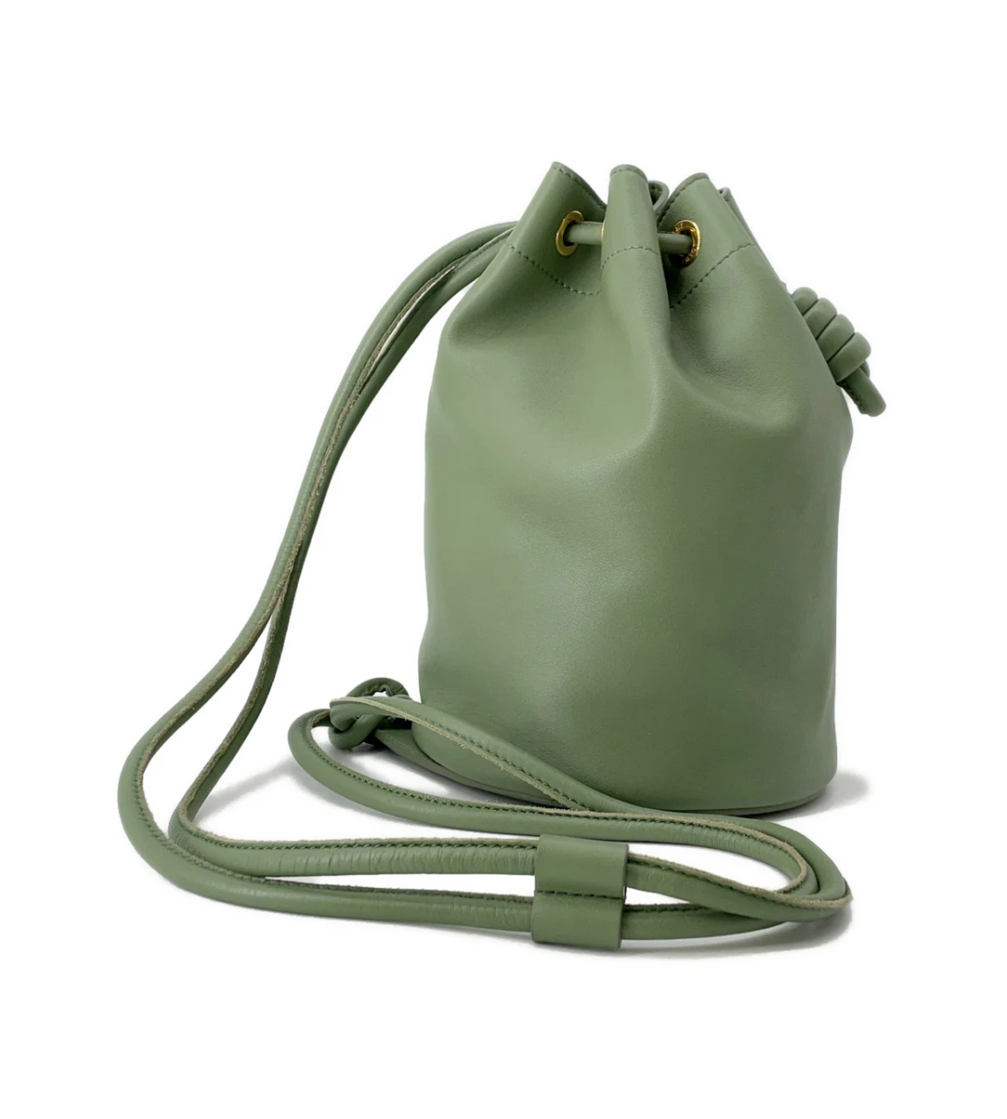 LOEWE Sailor Green Leather Small Shoulder Bag