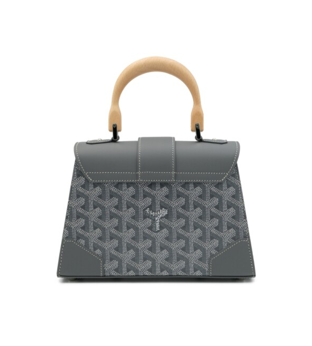 GOYARD Saigon Mini Gray Leather