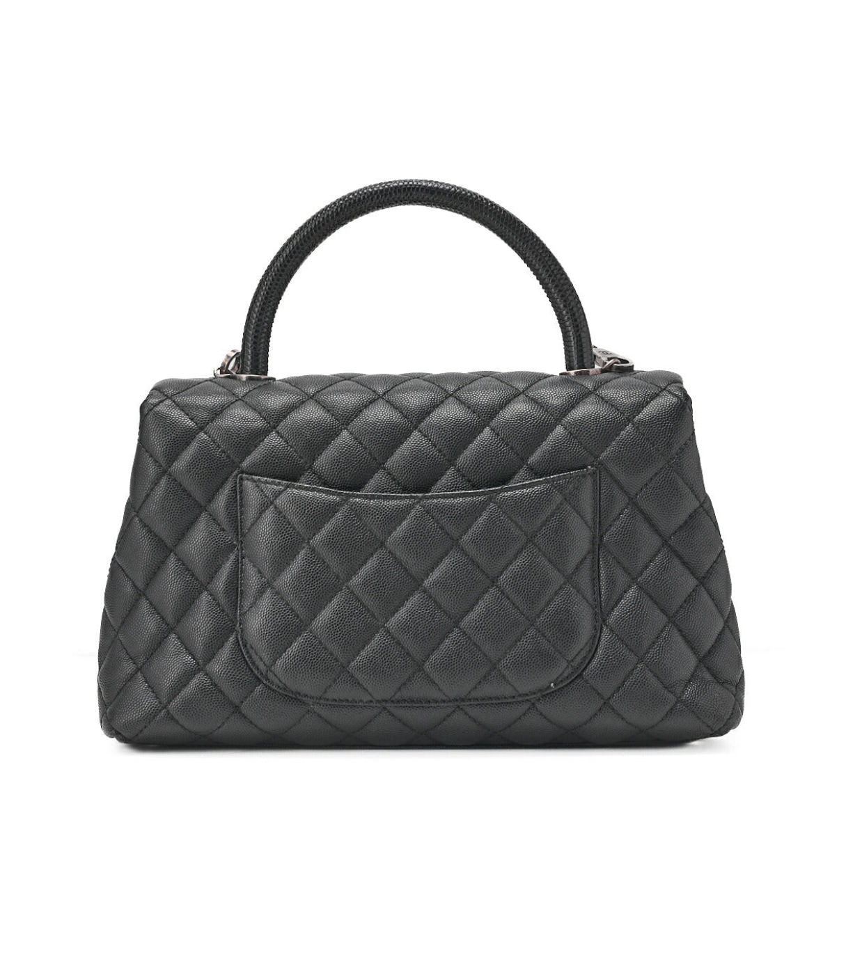 CHANEL Matelasse Coco Handle 2WAY Caviar Black Shoulder Bag
