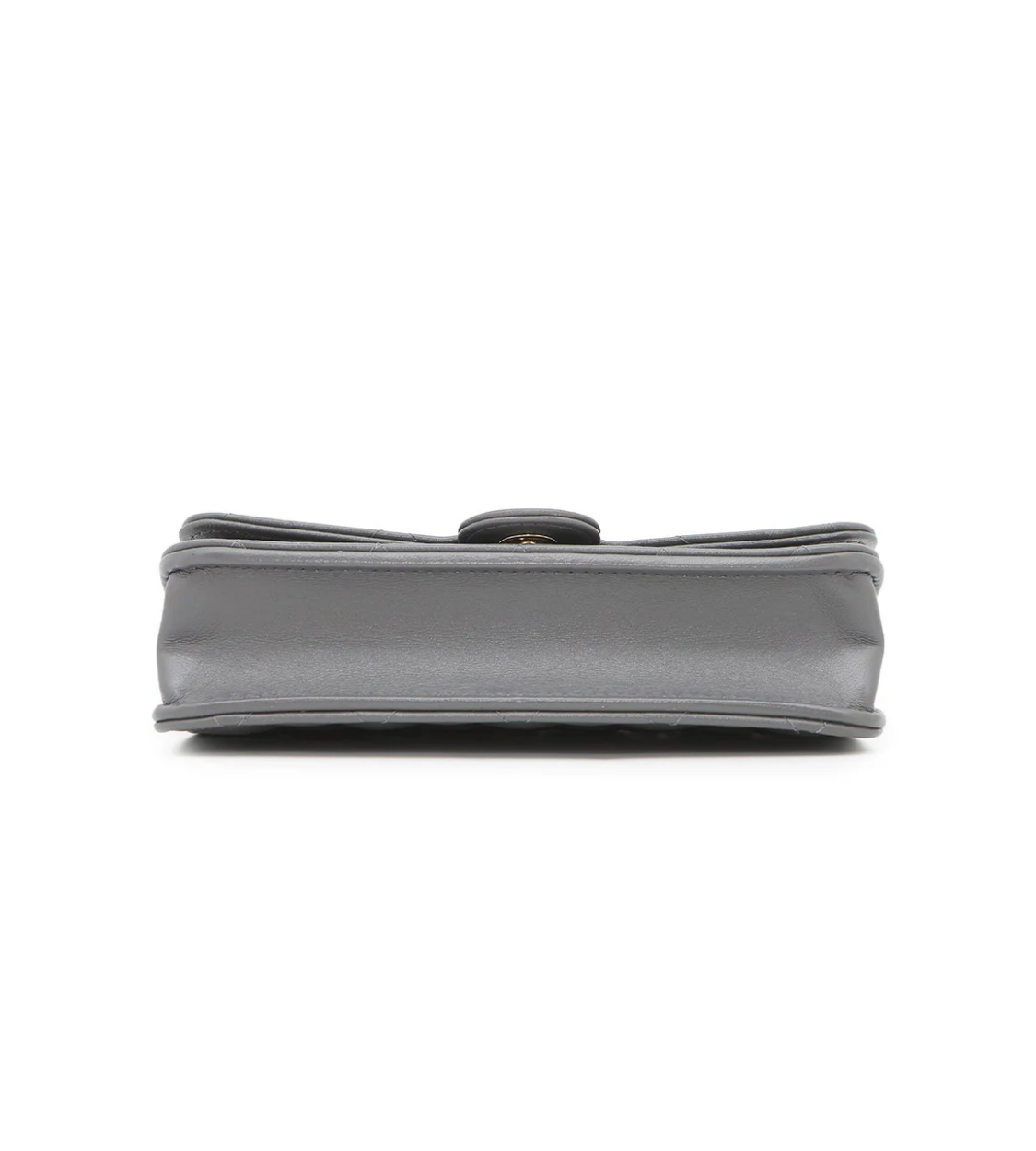 CHANEL Matelasse Chain Wallet Gray Lambskin