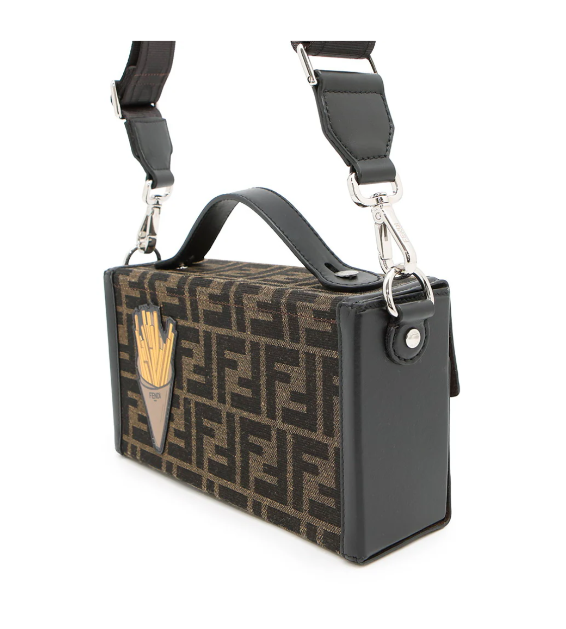 FENDI Fendilicious Baguette Soft Trunk Zucca Pattern Canvas