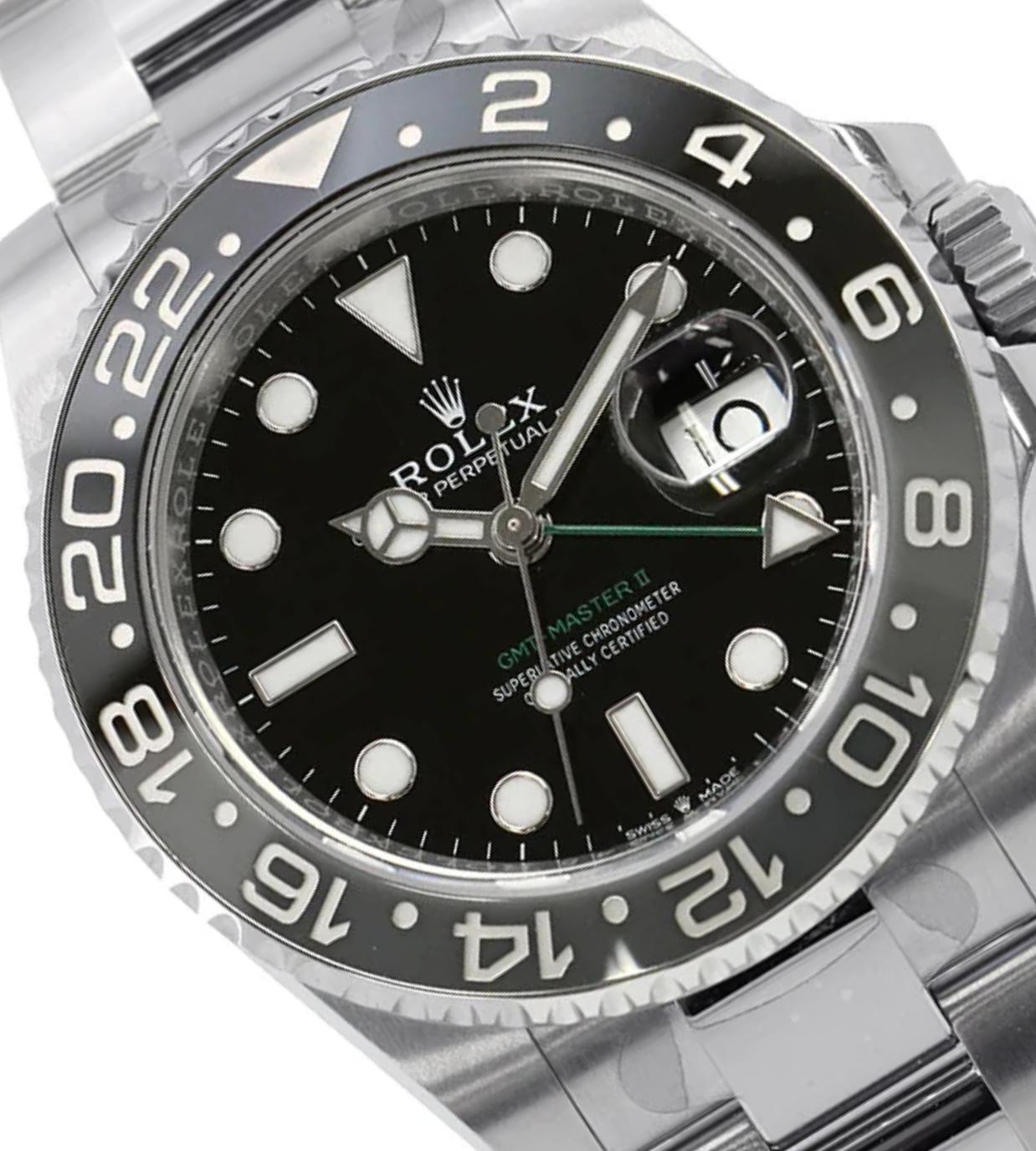 ROLEX GMT Master II 40mm Stainless Steel Black Dial