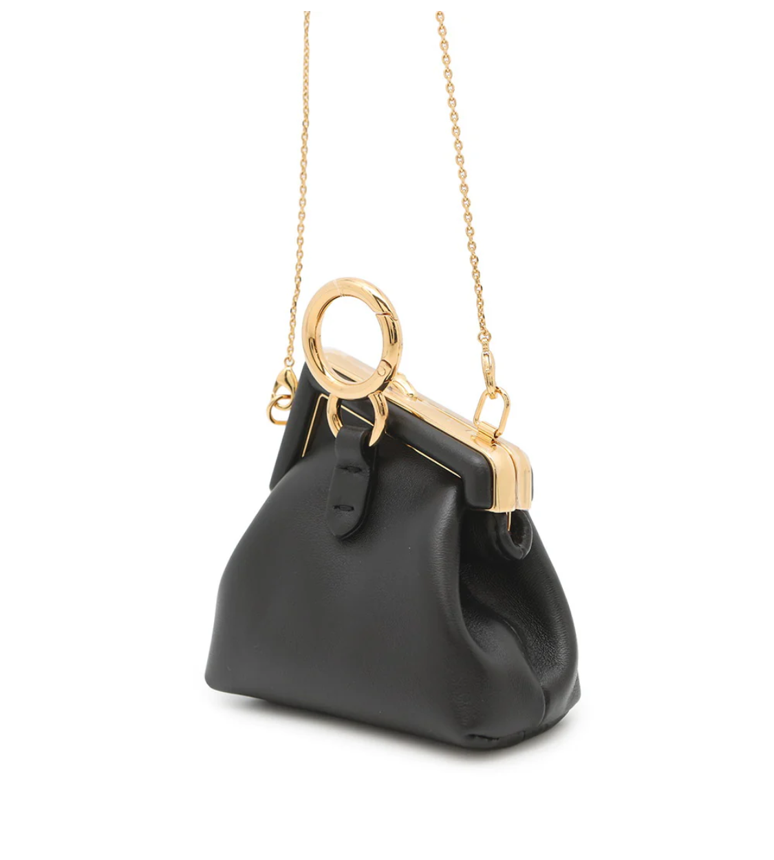 FENDI Nappa First Nano Bag Charm Lambskin Bag