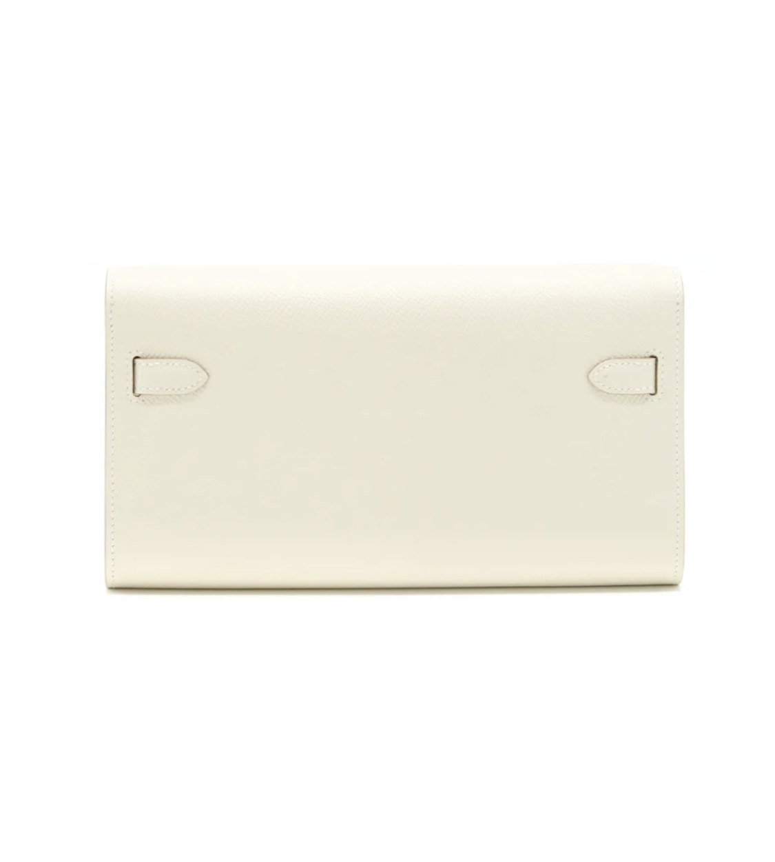 HERMES Kelly Long Wallet Craie Epsom