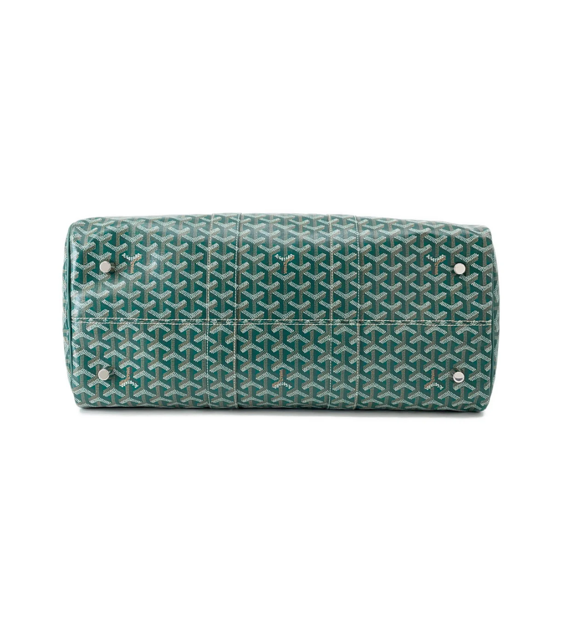 GOYARD Jules 50 Green PVC Leather Travel Bag