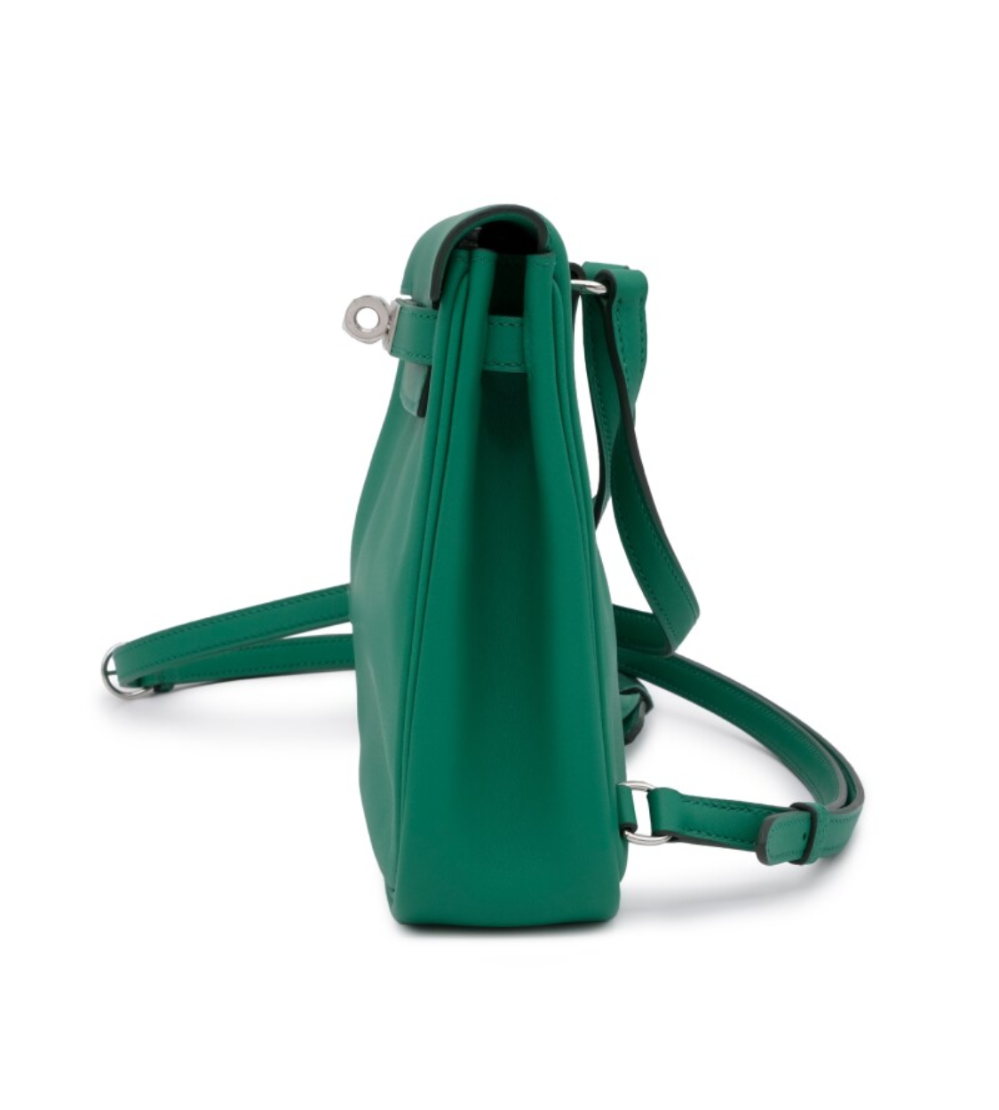 HERMES Kelly Jump Vert Vertigo Swift Leather Backpack