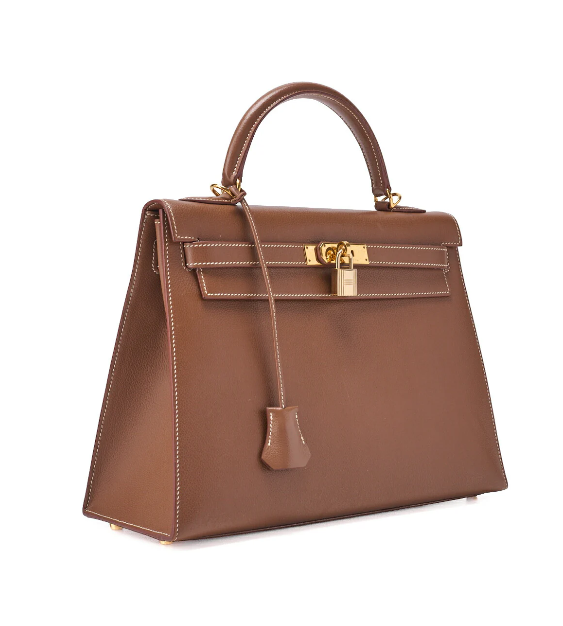 HERMES Kelly 32 External Gulliver Brown