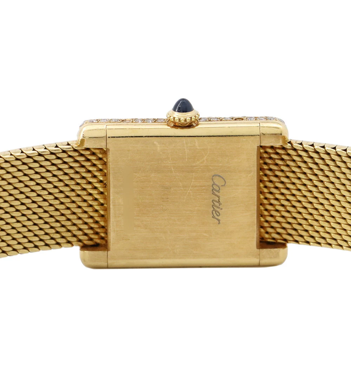 CARTIER Tank Louis MM 18K Yellow Gold White Dial