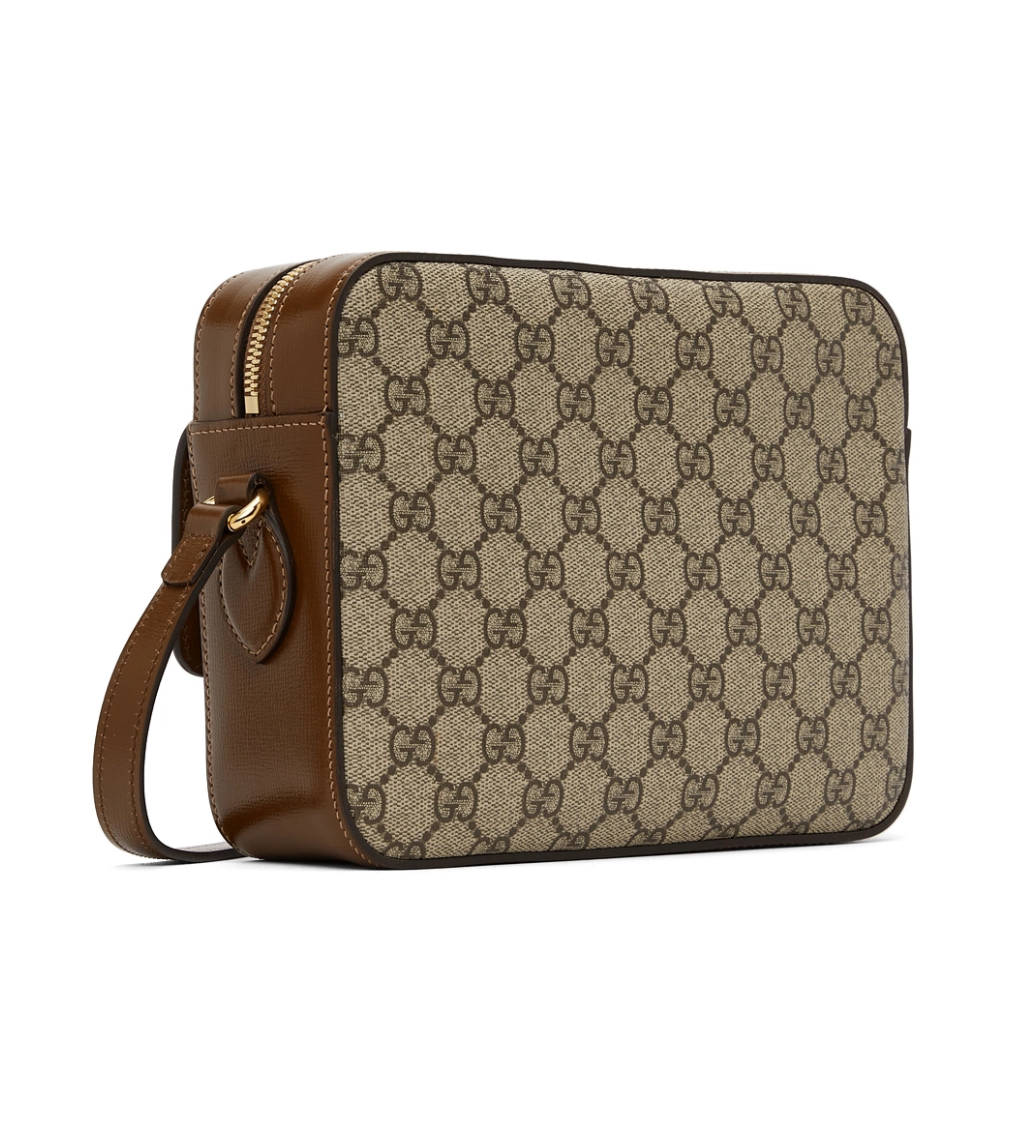 GUCCI Supreme Canvas Horsebit 1955 Shoulder Bag