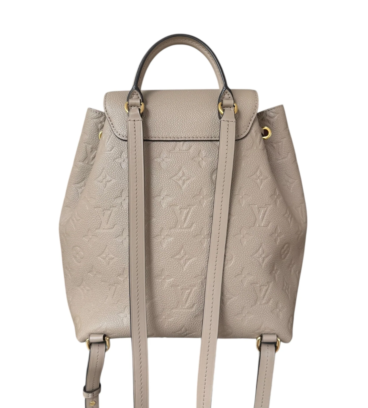 LOUIS VUITTON Montsouris Tourterelle Monogram Empreinte Leather PM Backpack