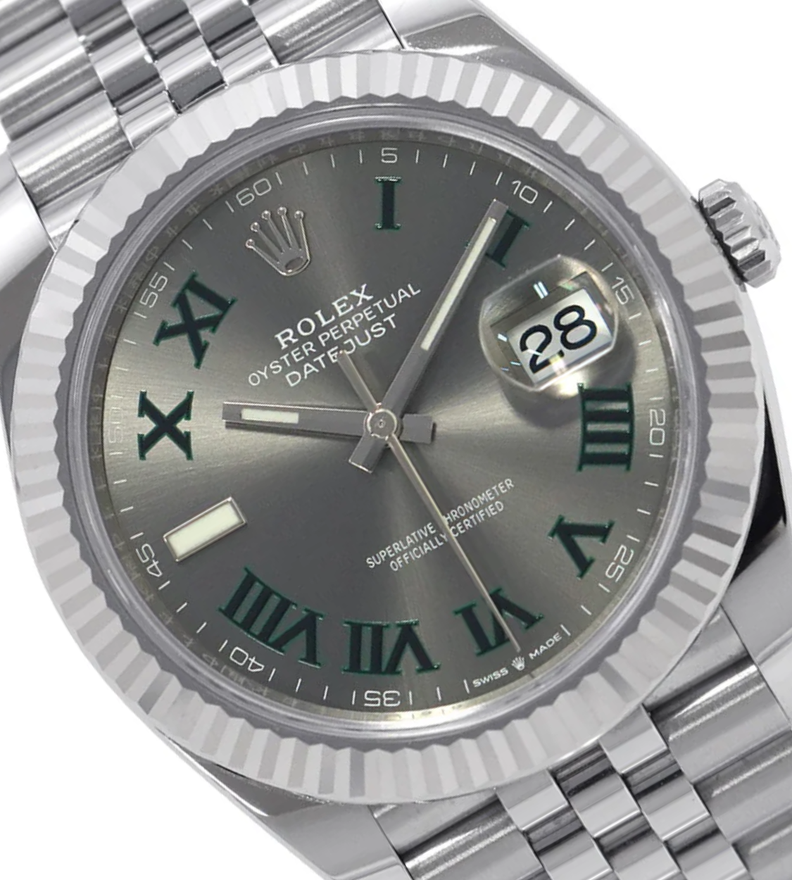ROLEX Datejust 41 Stainless Steel White Gold