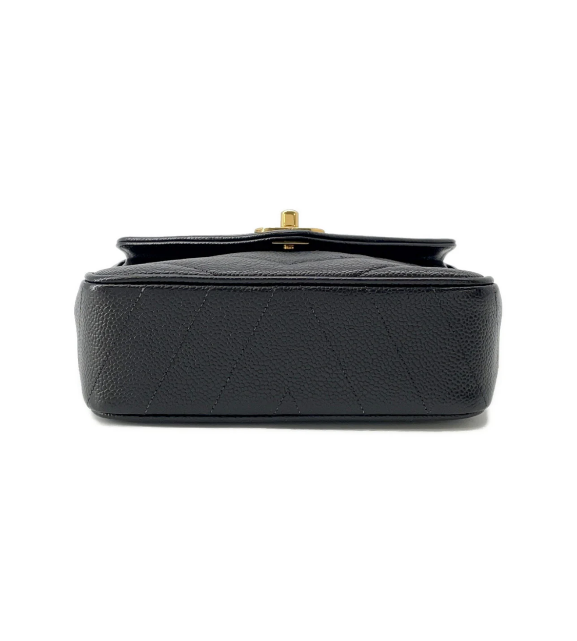 CHANEL V Stitch Black Caviar