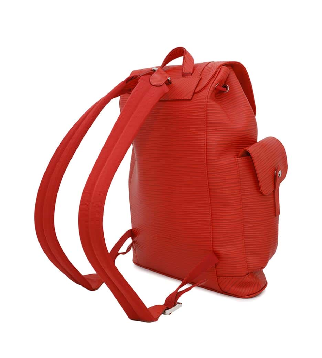 LOUIS VUITTON Christopher Red Epi MM Backpack