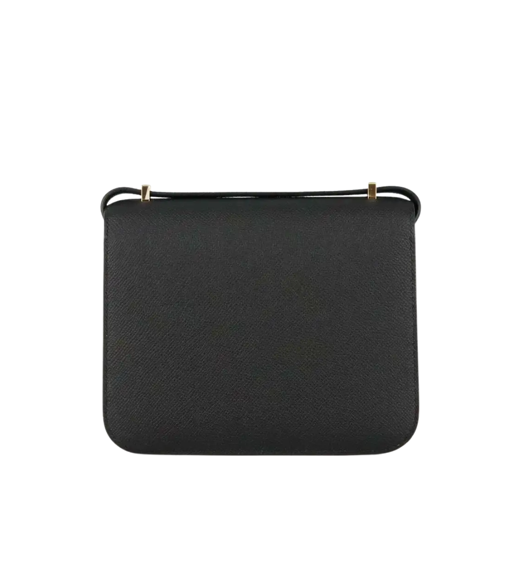 HERMES Constance Miroir Black Epsom Shoulder Bag