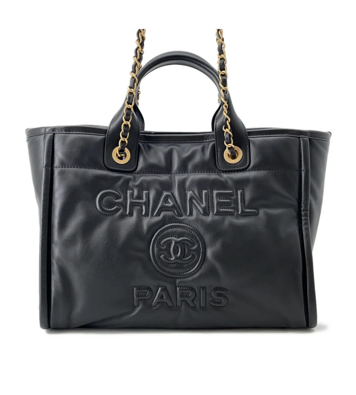 CHANEL Deauville Black Lambskin