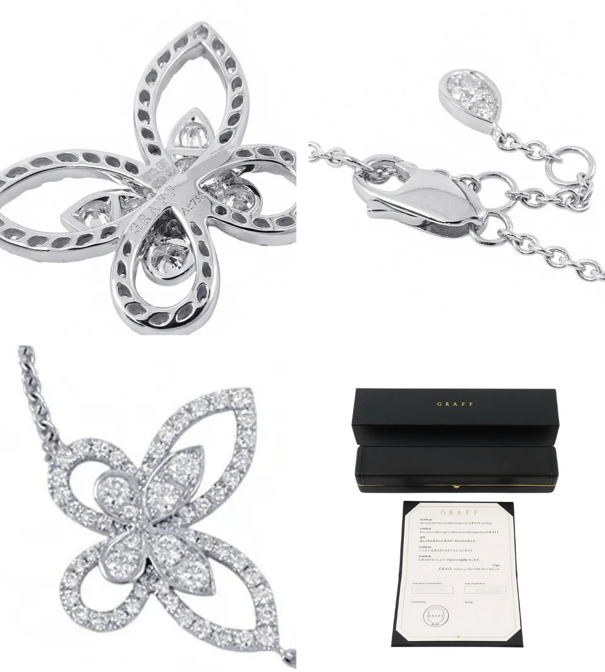 GRAFF Butterfly Diamond Bracelet 18K White Gold
