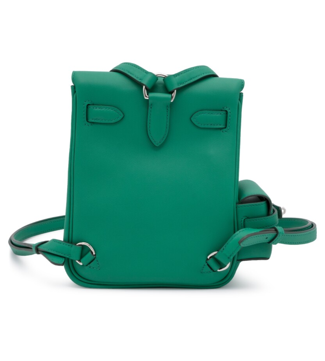 HERMES Kelly Jump Vert Vertigo Swift Leather Backpack
