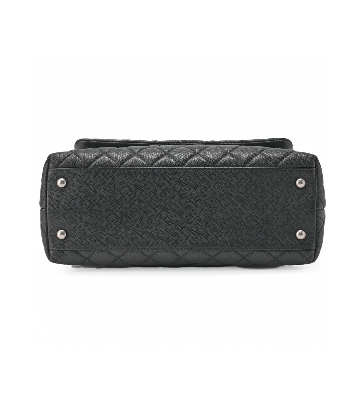 CHANEL Matelasse Coco Handle 2WAY Caviar Black Shoulder Bag