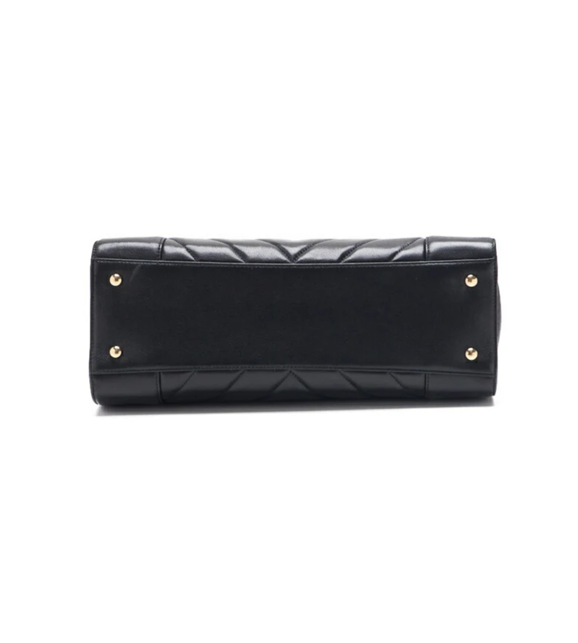 CHANEL V-Stitch Deca Coco Black Lambskin Bag