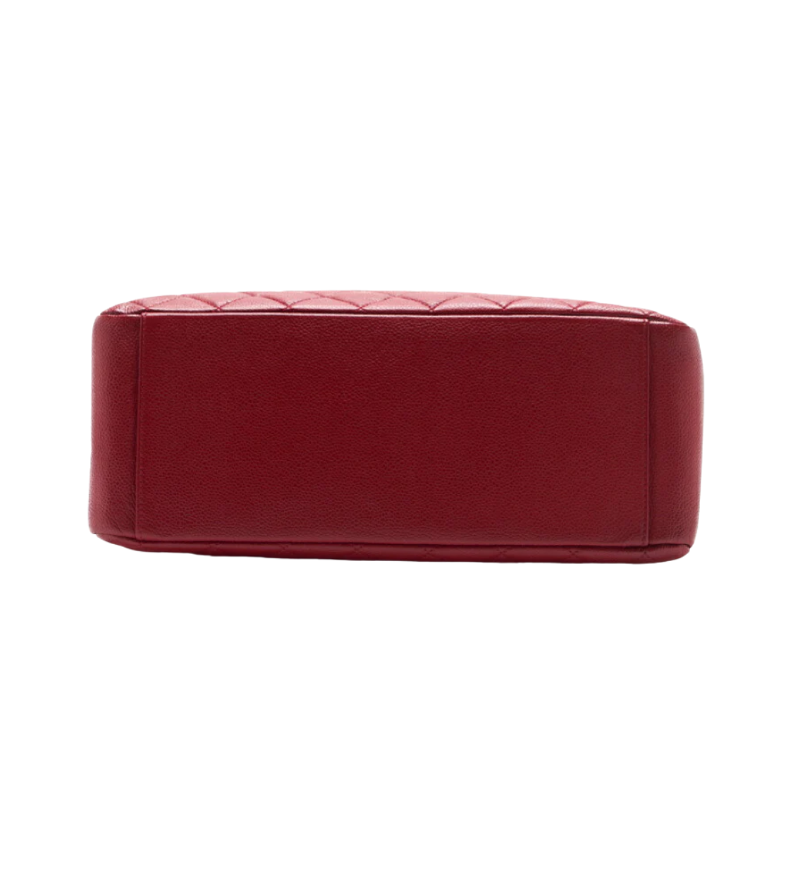 CHANEL Matelasse Coco Mark Caviar Red
