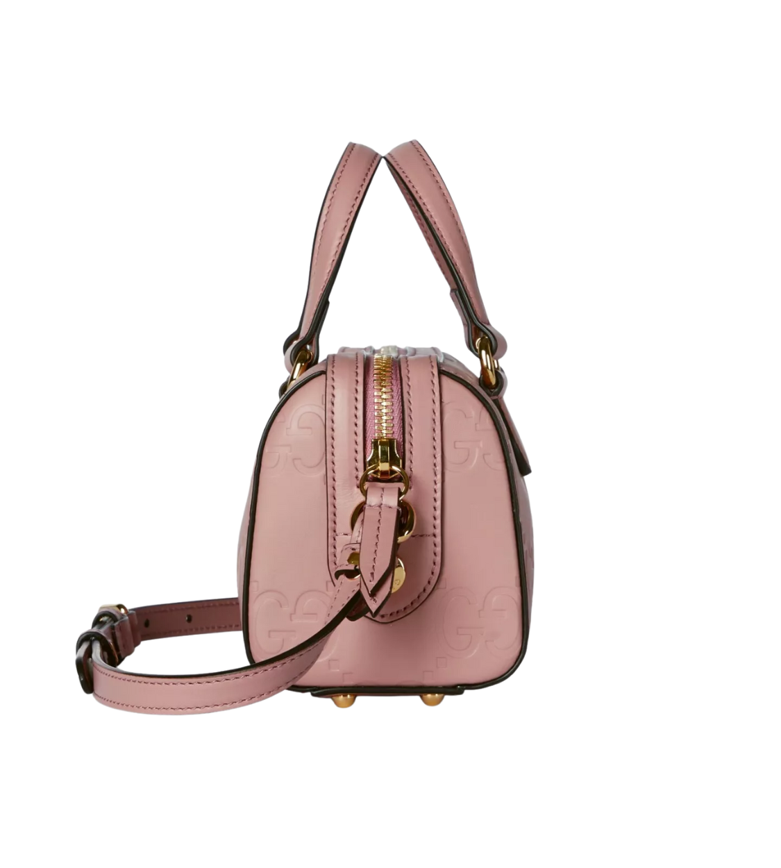 GUCCI Super Mini Pink GG Leather Bag