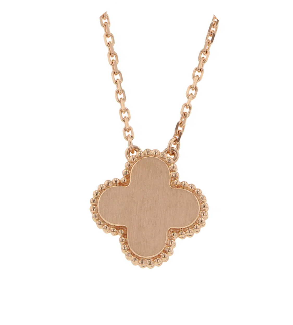 Van Cleef & Arpels Alhambra 2023 Holiday Collection 18K Pink Gold Necklace