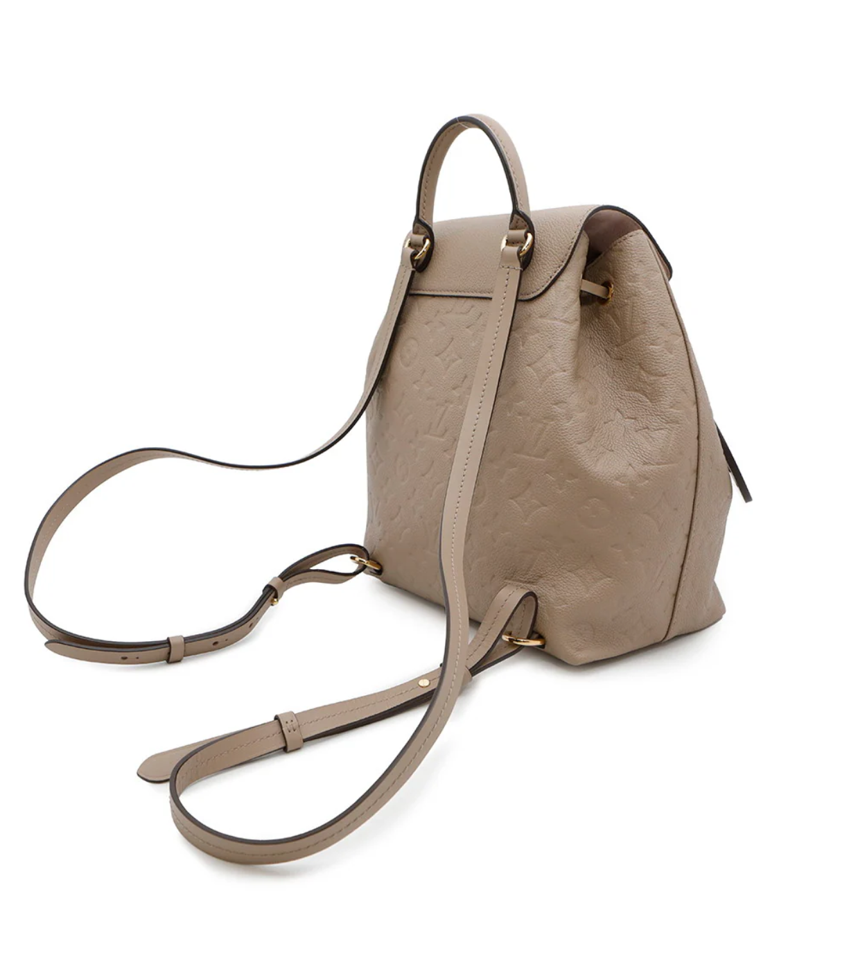 LOUIS VUITTON Montsouris Tourterelle Monogram Empreinte Leather PM Backpack