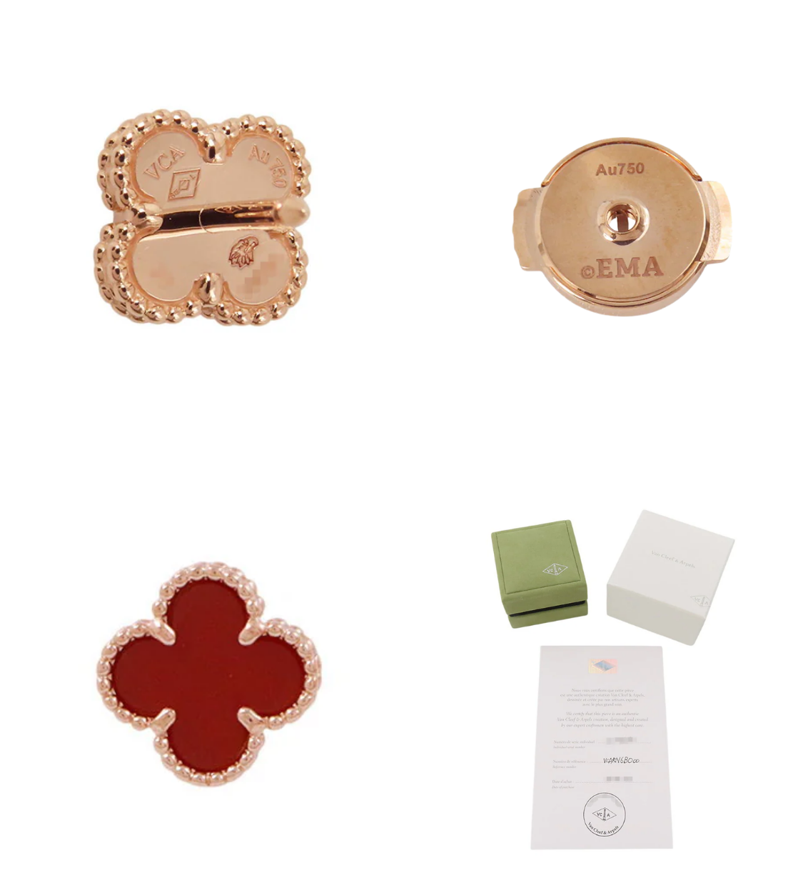 Van Cleef & Arpels Sweet Alhambra 18K Pink Gold Earrings
