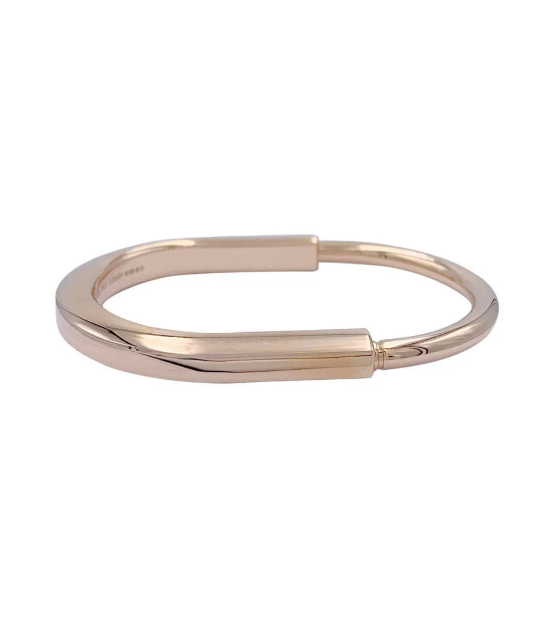 TIFFANY & Co. Lock Bracelet Size S 18K Pink Gold