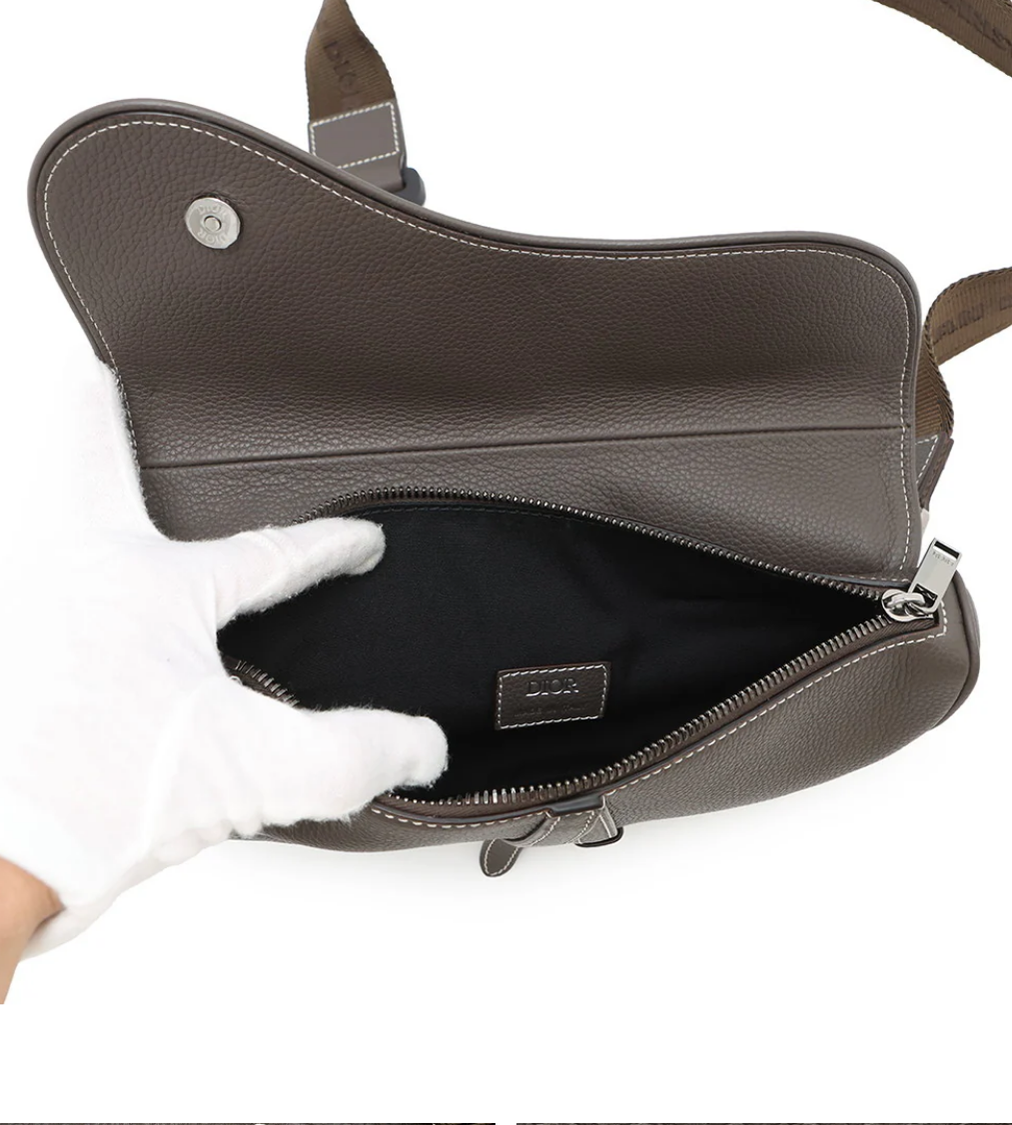 DIOR Saddle Dark Brown Shoulder Bag