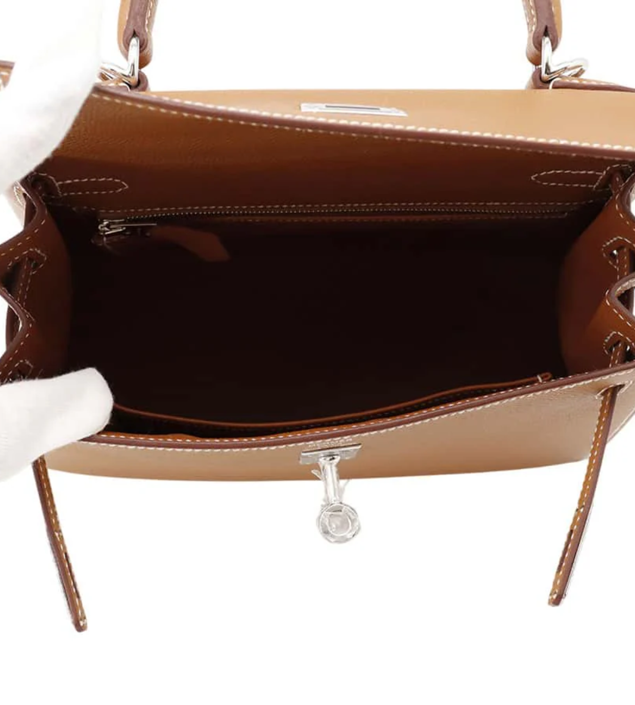HERMES Kelly 25 Sellier Gold Epsom