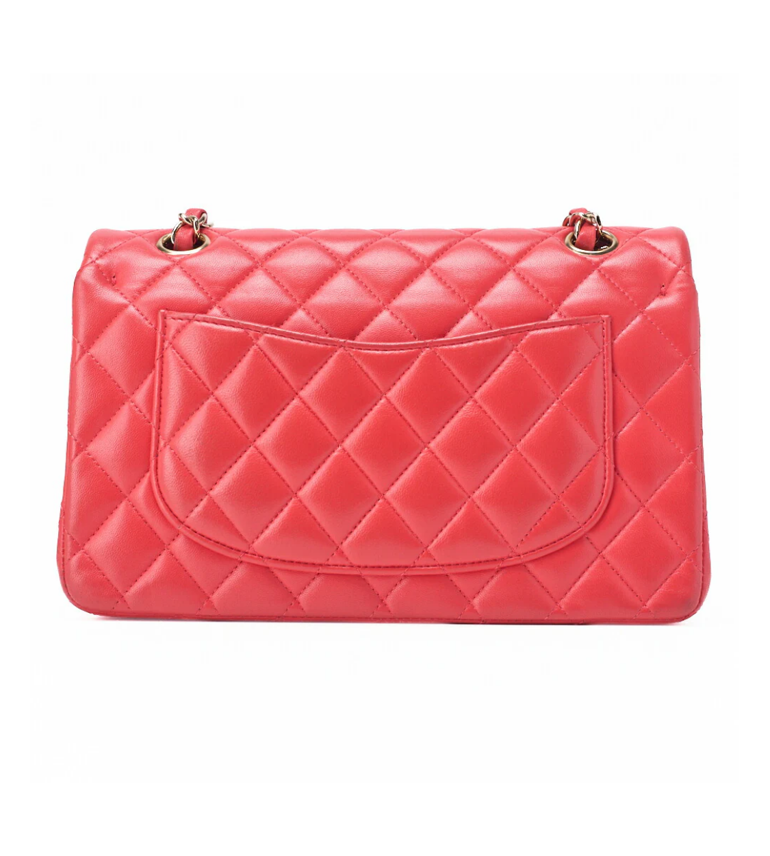 CHANEL 23 Double Flap Lambskin Rose Pink