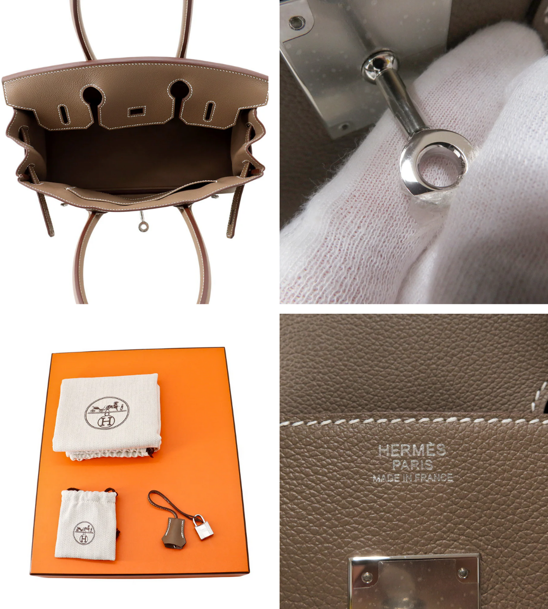 HERMES Birkin 29 Etoupe Evercolor
